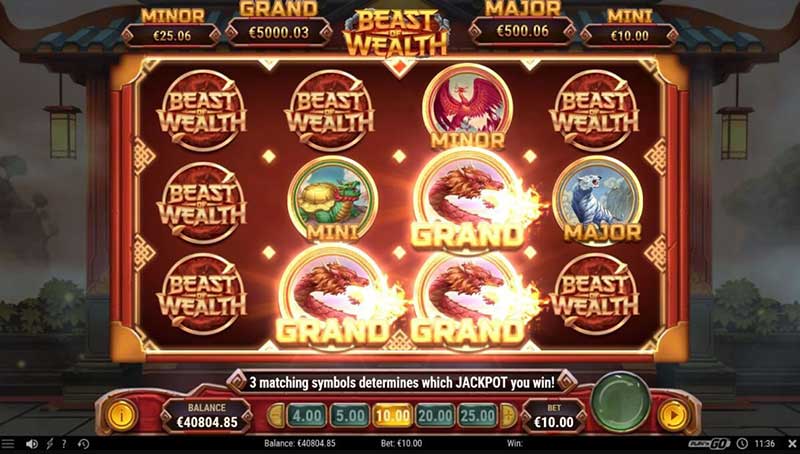 giao diện game Beast of Wealth