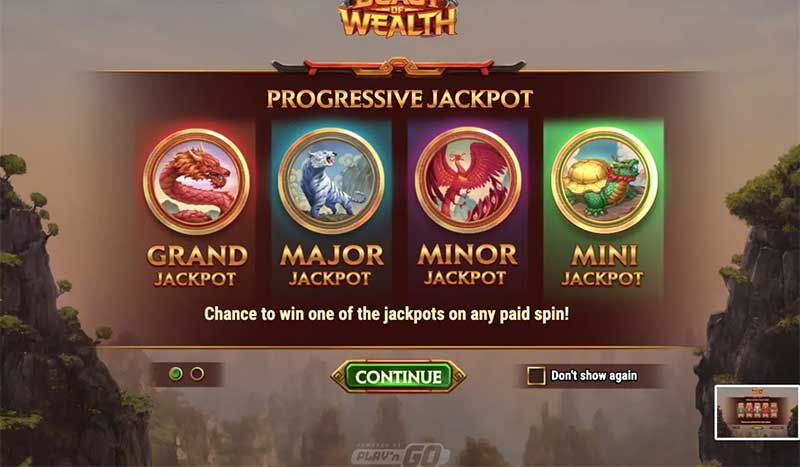 các cấp độ chơi trong game Beast of Wealth