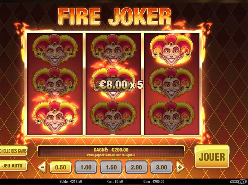 giao diện game Fire Joker