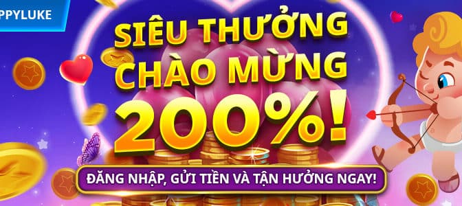 Khuyến mãi Happyluke 200%