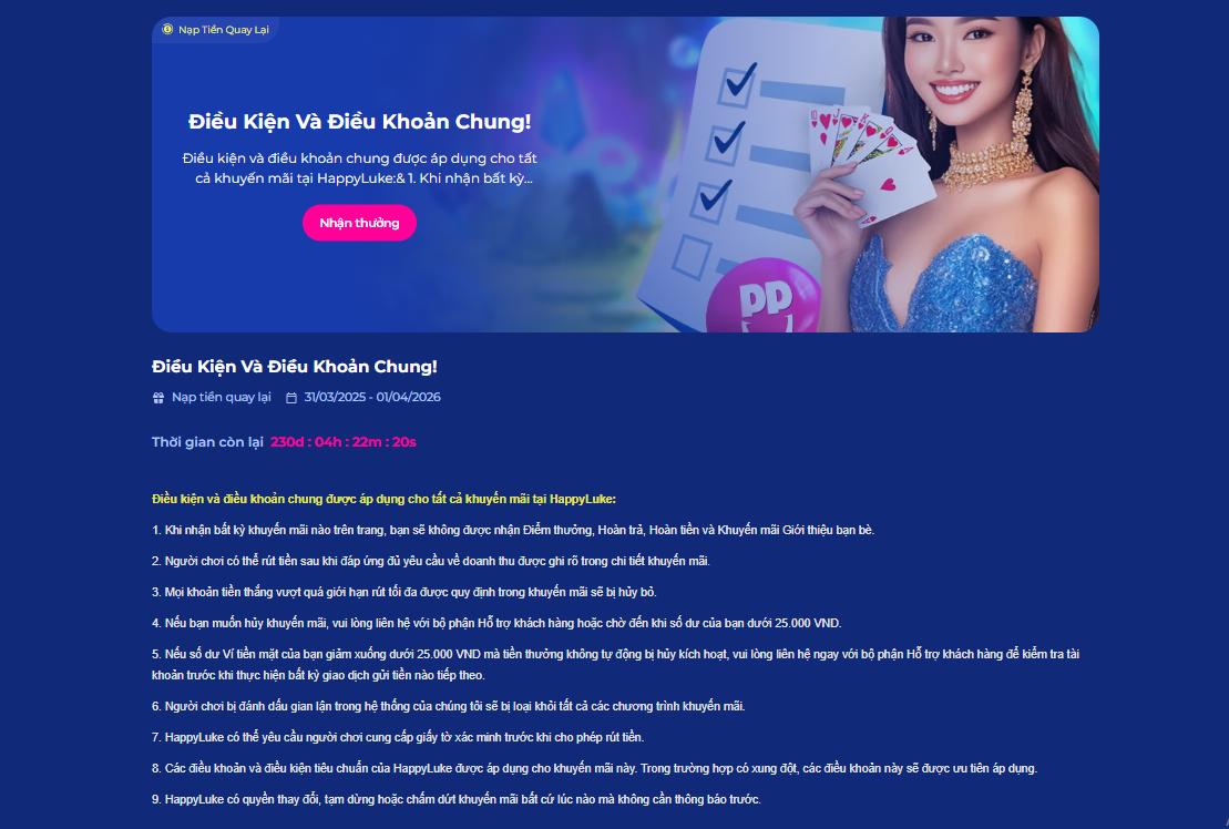 Tổng hợp những điều kiện và điều khoản chung khuyến mãi tiêu biểu